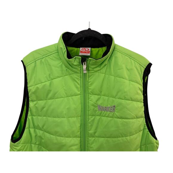 Marker Green Vest Skiing Layering Piece Size L Front Pockets Outdoorsy Gorpcore - Picture 3 of 9